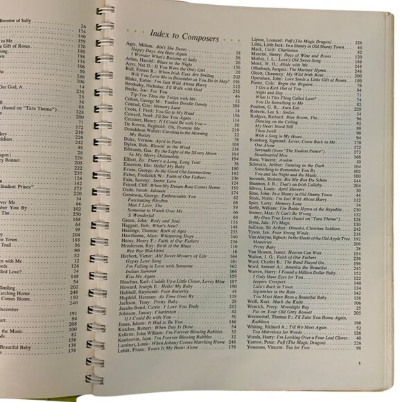 Readers Digest Family Songbook Spiral-Bound Hardcover Floral Cover Vintage 1969 - Picture 6 of 12